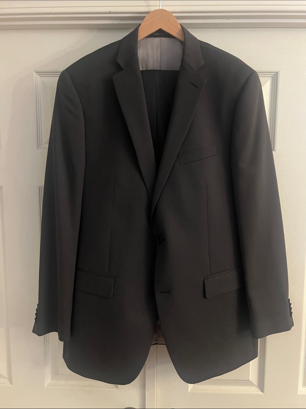 Apt. 9 Charcoal Gray Stripe Men's Suit Jacket with Pants